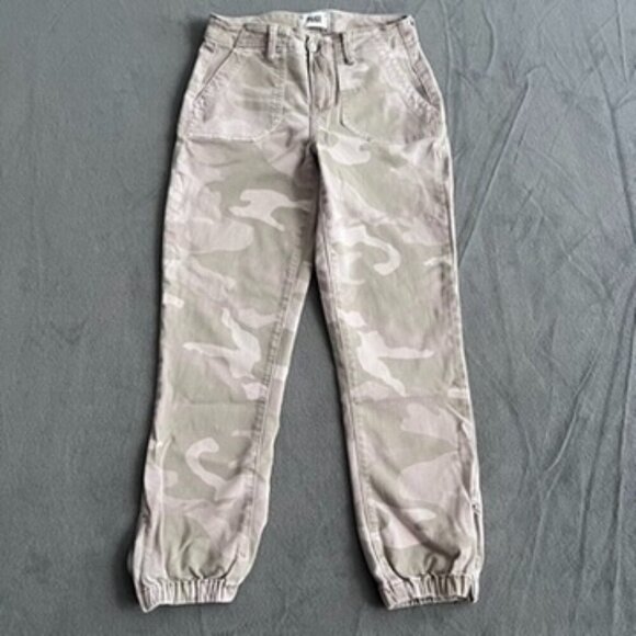 Paige Mayslie Jogger Jeans Faded Beige Camo Print - Picture 2 of 12